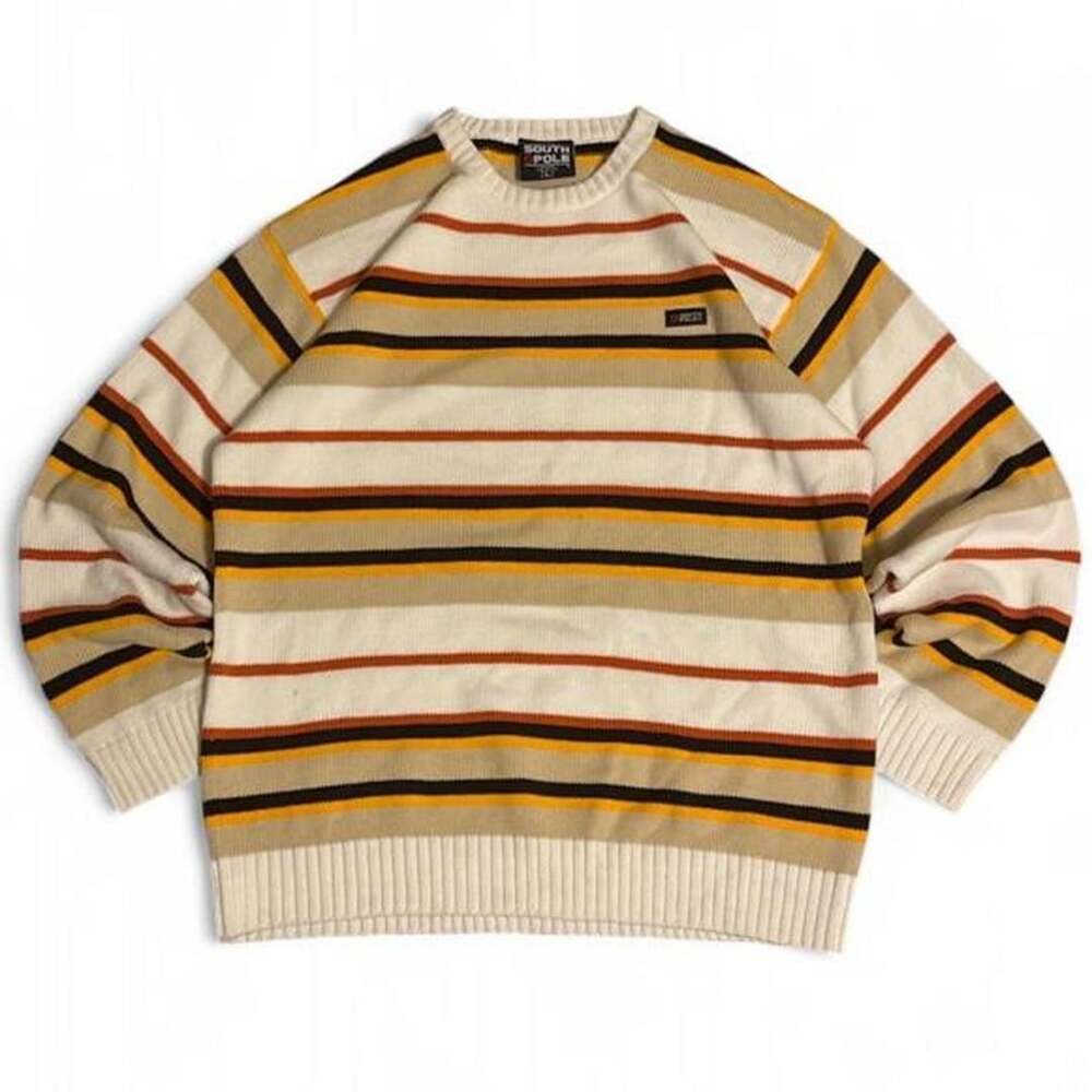Vintage South Pole Striped Crewneck Sweater